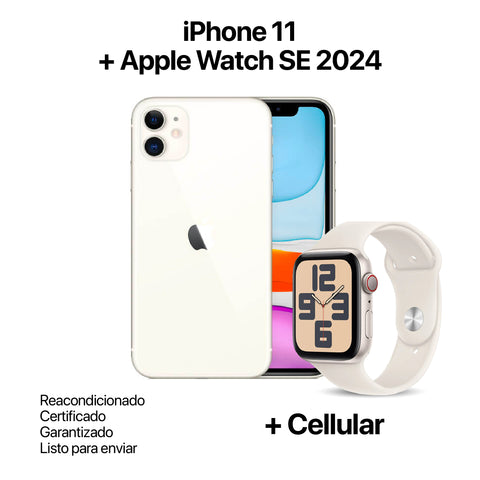 iPhone 11 + Apple Watch SE 2024