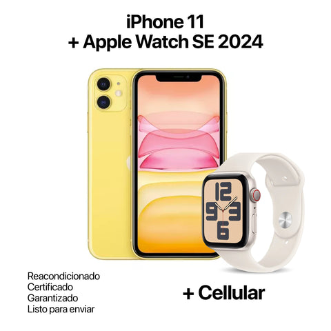 iPhone 11 + Apple Watch SE 2024