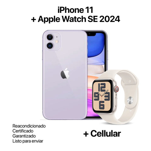 iPhone 11 + Apple Watch SE 2024