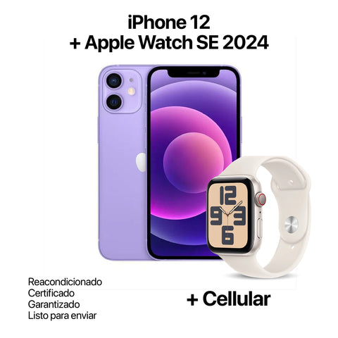 iPhone 12 + Apple Watch SE 2024