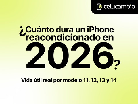 ¿Cuánto dura un iPhone reacondicionado en 2026? Vida útil real por modelo (11, 12, 13 y 14)