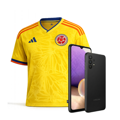 Samsung Galaxy A32 +camiseta de la selección Colombia